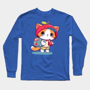 Apple Juice Kitty Long Sleeve T-Shirt